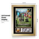 A Minecraft Movie Printed Autograph Poster – Jack Black & Jason Momoa Movie Wall Art – Minecraft Film Memorabilia Gift for Gamers