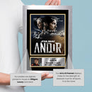 Star Wars Andor Season 2 Printed Autograph Poster – Cast Signed Style Sci-Fi TV Series Wall Art – Star Wars Memorabilia Gift for Fans