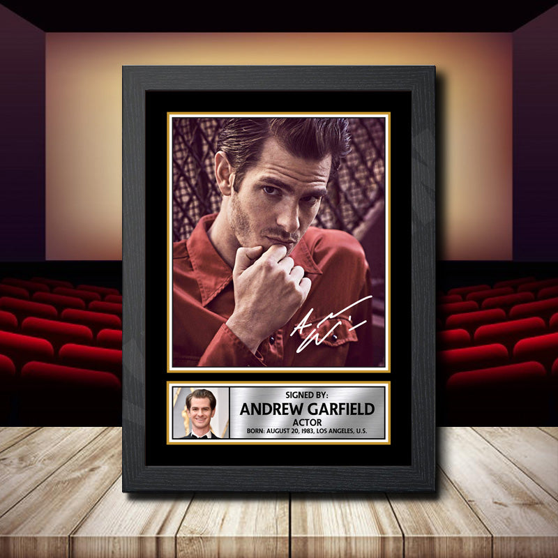 Andrew Garfield Printed Signature Movie Star Poster Print Framed Wall Art Gift – Andrew Garfield Printed Signature Movie Star Poster Print