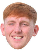 Angry Ginge Face Mask – Celebrity Streamer Mask for Stag Do, Hen Night, Fancy Dress & Costume Parties – Funny Adult Card Mask