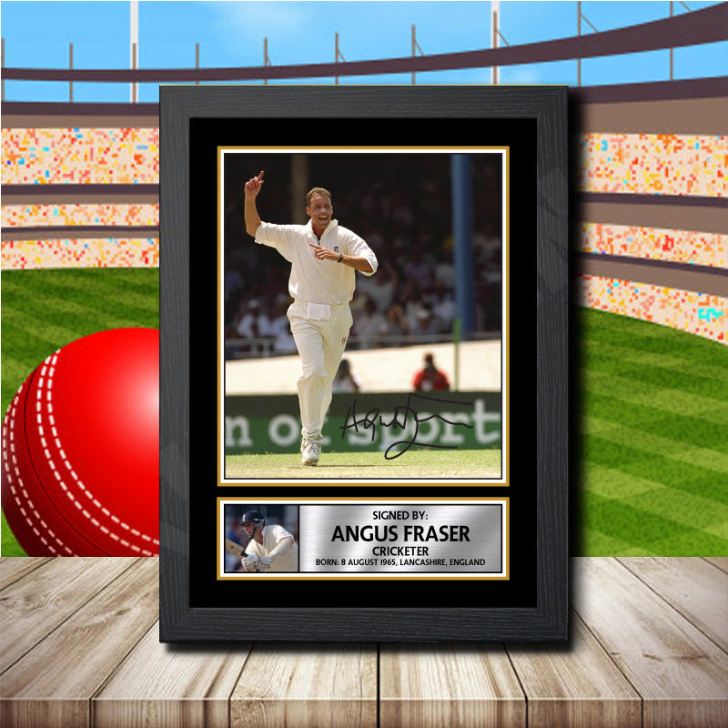 Angus Fraser 2 Printed Signature Cricket Star Poster Print Framed Wall Art Gift – Angus Fraser 2 Printed Signature Cricket Star Poster Print