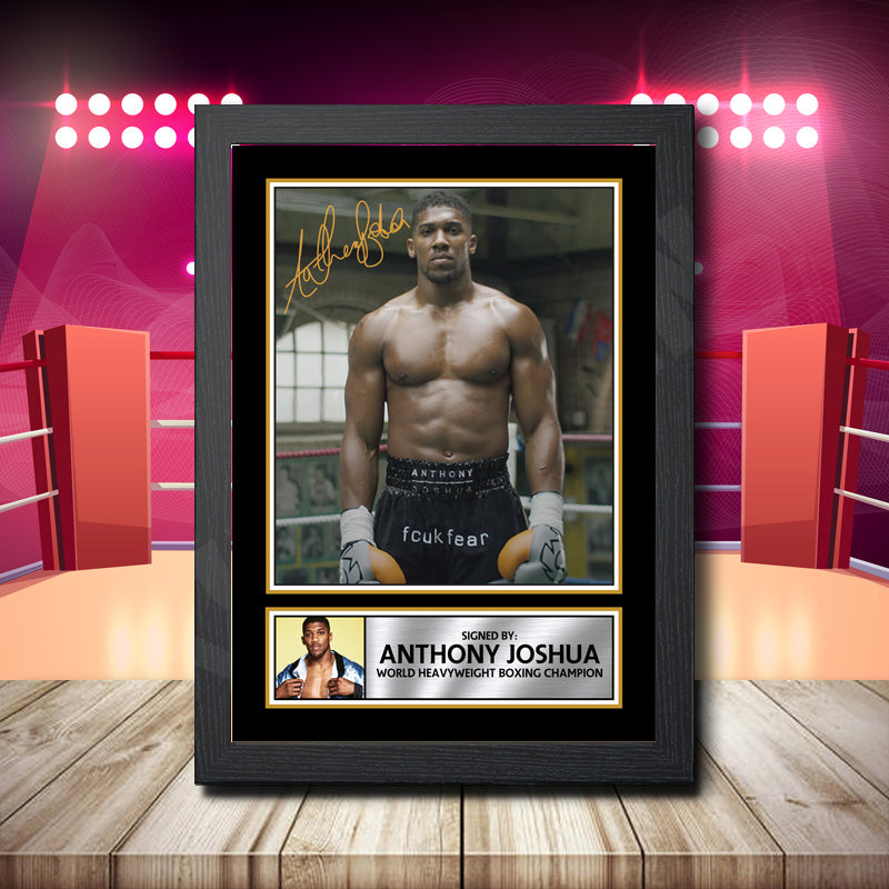 Anthony Joshua Printed Signature Boxing Star Poster Print Framed Wall Art Gift – Anthony Joshua Printed Signature Boxing Star Poster Print