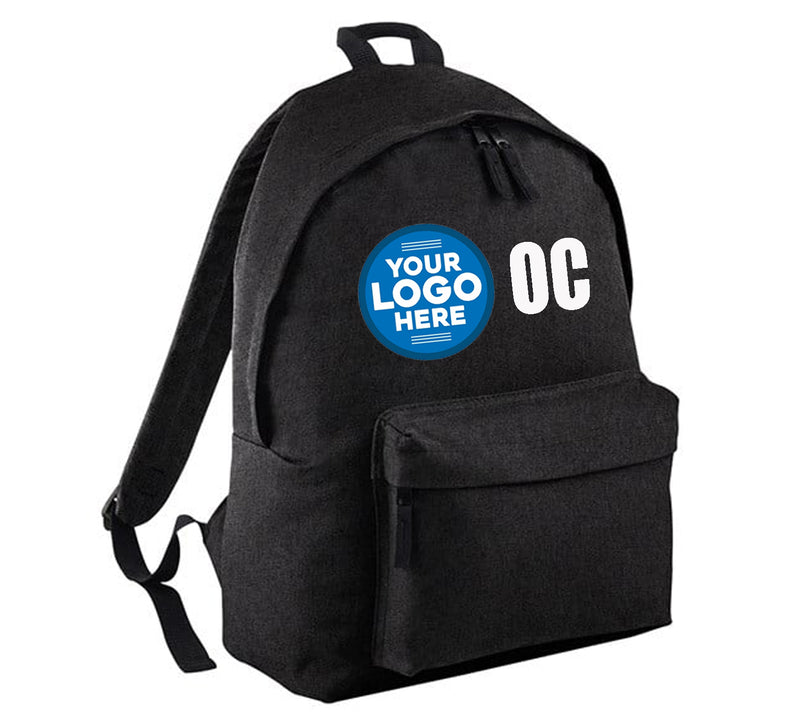 CUSTOM PRINTED BACKPACK SCHOOL ANY LOGO AND/ OR INITIALS FULLY PERSONALISED