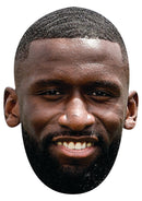 Antonio Rüdiger Face Mask – Germany Football Star Inspired Card Face Mask, Soccer Fan Party Accessory, Sports Supporter Prop, Football Gift