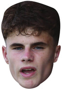 Archie Gray Face Mask 2026 – England Football Player Celebrity Card Face Mask – Celebrity Mask for Stag Do, Hen Night, Fancy Dress & Costume Parties – Funny Adult Card Mask