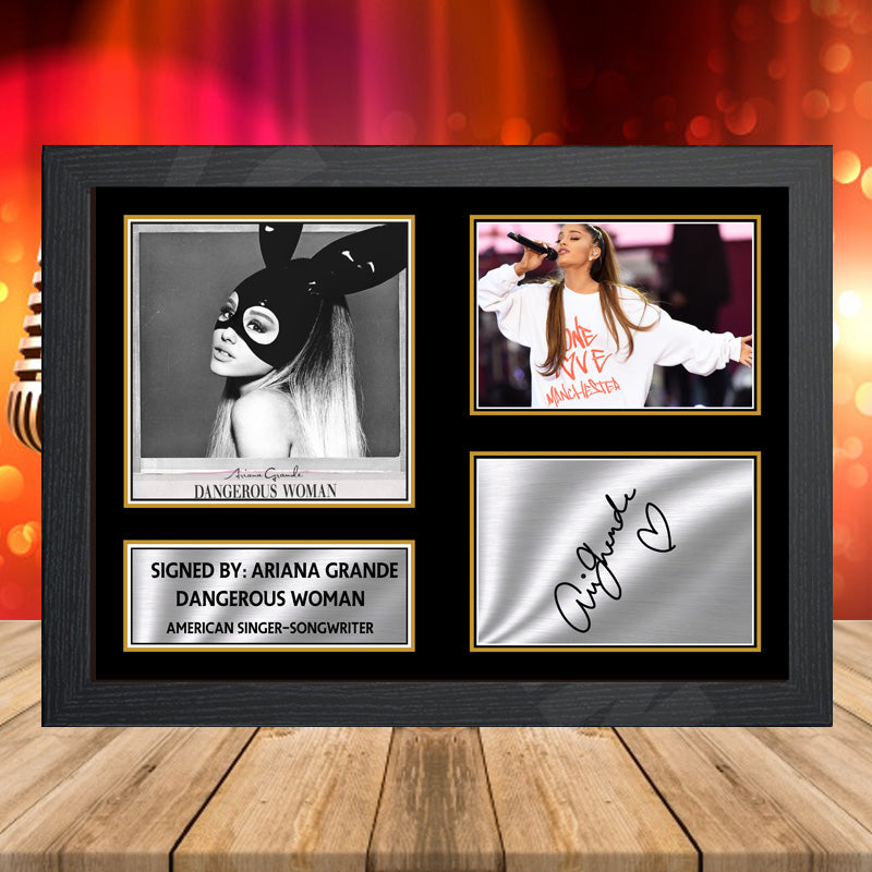 Ariana Grande Dangerous Woman 2 – Printed Signature Music-Landscape Star Print – Ariana Grande Dangerous Woman 2