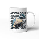 Rude Swear Word Printed Mug Design - AR*EBADGER (3 Colours)