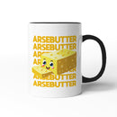 Rude Swear Word Printed Mug Design - AR*EBUTTER (3 Colours)