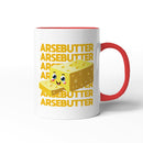 Rude Swear Word Printed Mug Design - AR*EBUTTER (3 Colours)