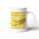 Rude Swear Word Printed Mug Design - AR*EBUTTER (3 Colours)