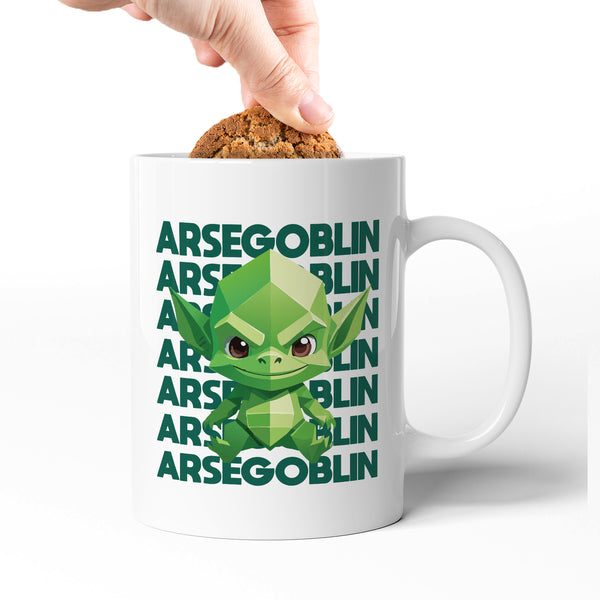 Rude Swear Word Printed Mug Design - AR*EGOBLIN(3 Colours)