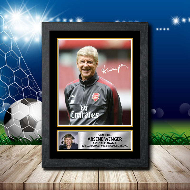 Arsene Wenger Printed Signature Footballers Star Poster Print Framed Wall Art Gift – Arsene Wenger Printed Signature Footballers Star Poster Print