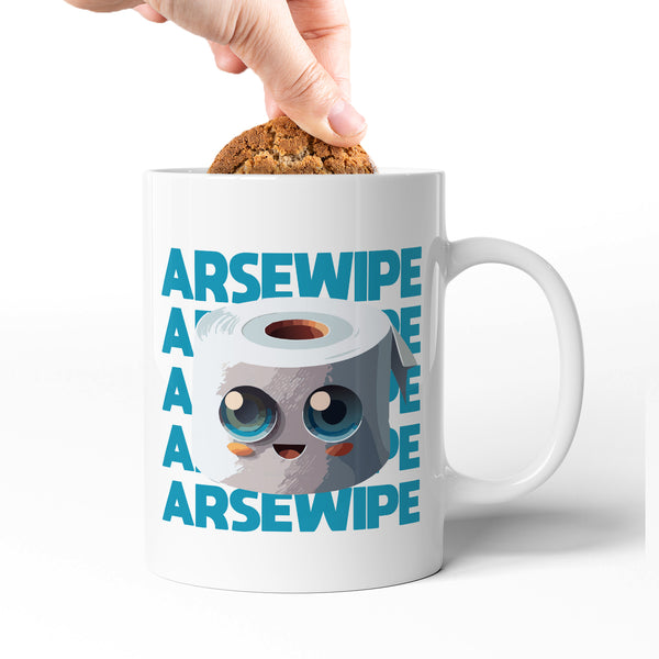 Rude Swear Word Printed Mug Design - AR*EWIPE (3 Colours)