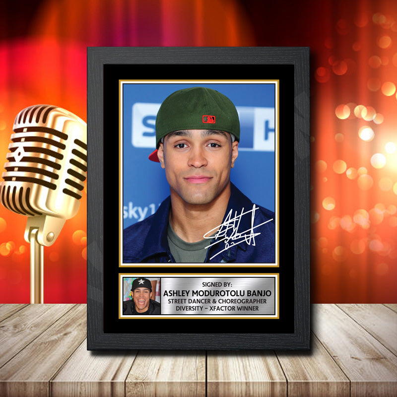 Ashley Banjo 2 – Printed Signature Music Star Print – Ashley Banjo 2