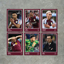 Aston Villa Players SIGNED A6 Poster Pack 2 - 6 Autographed Poster Print Cards (Watkins, Bailey, Rogers, McGinn, Martinez, Emery)