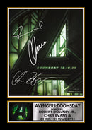 Avengers Doomsday Printed Autograph Poster – Marvel Superhero Movie Wall Art – Cast Signed Style Avengers Poster – Marvel Fan Gift