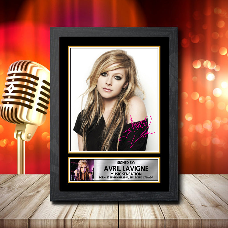 Avril Lavigne – Printed Signature Music Star Print – Avril Lavigne