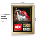 Ayrton Senna Signed Poster Print – McLaren Formula One Racing Legend Wall Art – F1 Motorsport Memorabilia with Printed Autograph – Formula 1 Fan Gift & Racing Decor