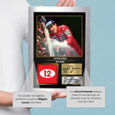 Ayrton Senna Signed Poster Print – McLaren Formula One Racing Legend Wall Art – F1 Motorsport Memorabilia with Printed Autograph – Formula 1 Fan Gift & Racing Decor