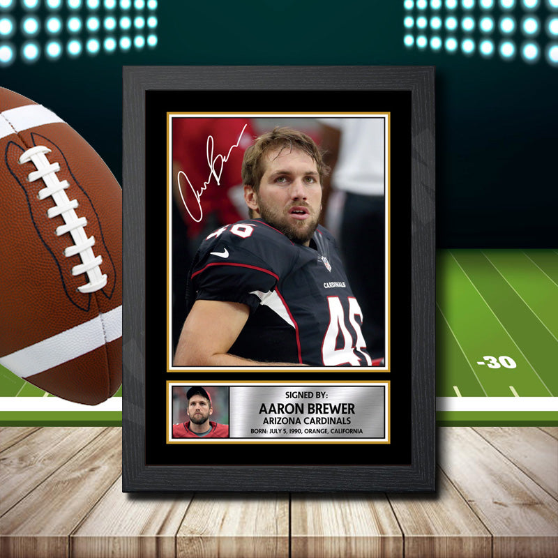 Aaron Brewer 1 – Printed Signature NFL Star Print – Aaron Brewer 1