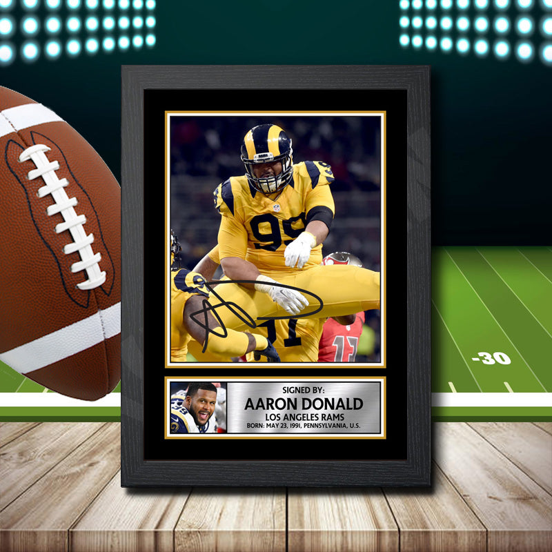 Aaron Donald 2 – Printed Signature NFL Star Print – Aaron Donald 2