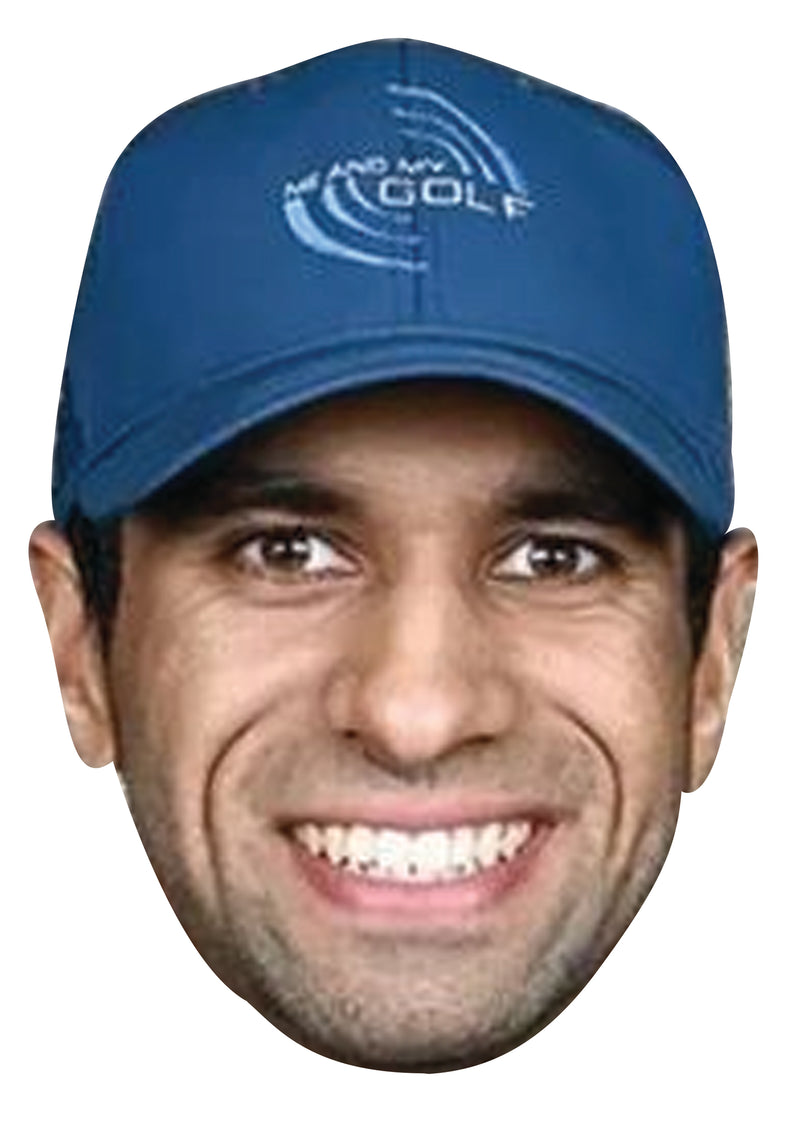 Aaron Rai Golf Celebrity Face Mask Fancy Dress Cardboard Costume Mask