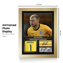 Aaron Ramsdale England Signed Poster Print – England National Football Team Goalkeeper Wall Art – Aaron Ramsdale Signature Style Soccer Poster – Football Fan Gift Decor
