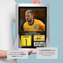 Aaron Ramsdale England Signed Poster Print – England National Football Team Goalkeeper Wall Art – Aaron Ramsdale Signature Style Soccer Poster – Football Fan Gift Decor
