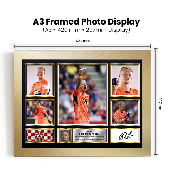 Aaron Ramsdale Printed Signature Football Poster Print