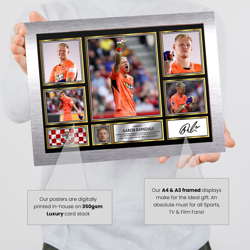 Aaron Ramsdale Limited Edition Signed Football Poster Print