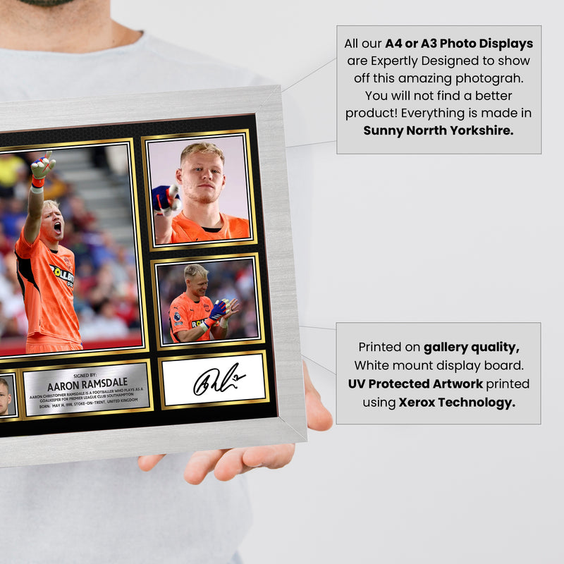 Aaron Ramsdale Limited Edition Signed Football Poster Print