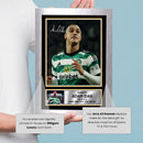 Adam Idah Signed Autograph Poster Print – Republic of Ireland Football Star Wall Art – Gift for Fans