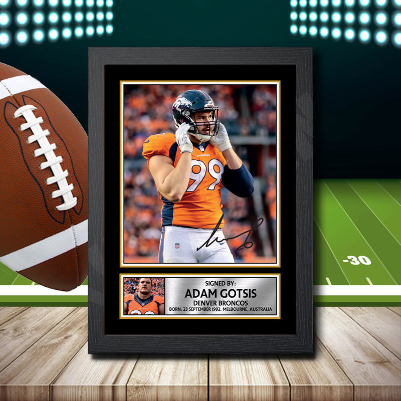 Adam Gotsis – Printed Signature NFL Star Print – Adam Gotsis