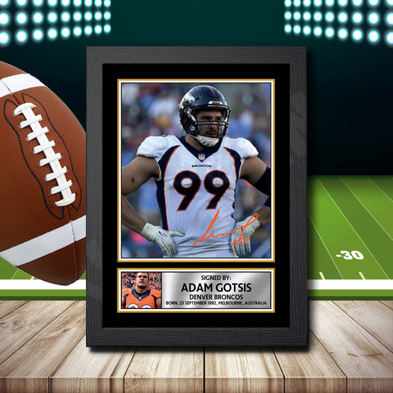 Adam Gotsis 2 – Printed Signature NFL Star Print – Adam Gotsis 2