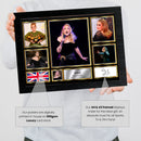Adele Singers Framed Autographed Print - Limited Edition Autograph Fan Gift – Collectible Memorabilia Merchandise