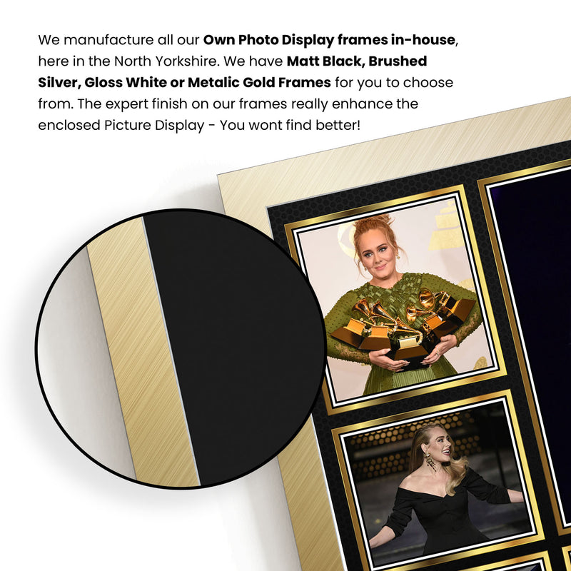 Adele Singers Framed Autographed Print - Limited Edition Autograph Fan Gift – Collectible Memorabilia Merchandise