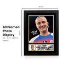 Aggie Beever-Jones Signed Autograph Poster Print – England & Chelsea Women’s Football Star – Framed or Unframed – Gift for Women’s Football Fans