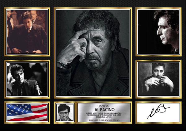 Al Pacino – Printed Signature Television Star Print – Reproduction Print