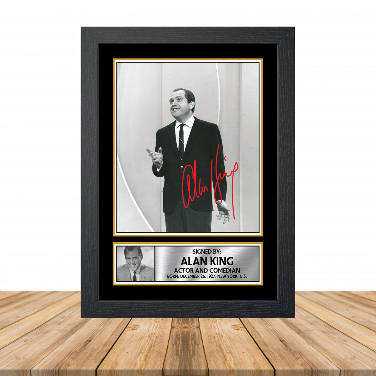 Alan King M801 Television Printed Signature Poster Print Gift