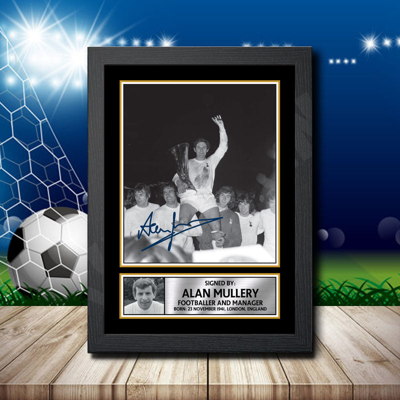 Alan Mullery 2 Printed Signature Footballers Star Poster Print Framed Wall Art Gift – Alan Mullery 2 Printed Signature Footballers Star Poster Print