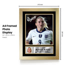 Alessia Russo Signed Autograph Poster Print – England Lioness & Manchester United Star  – Framed or Unframed – Gift for Women’s Football Fans