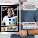 Alessia Russo Signed Autograph Poster Print – England Lioness & Manchester United Star  – Framed or Unframed – Gift for Women’s Football Fans