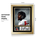 Alex Iwobi Signed Autograph Poster Print – Nigeria & Fulham F.C. Football Memorabilia – Premium Portrait Wall Art for Fans