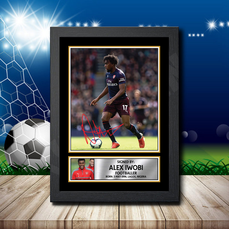 Alex Iwobi Printed Signature Footballers Star Poster Print Framed Wall Art Gift – Alex Iwobi Printed Signature Footballers Star Poster Print