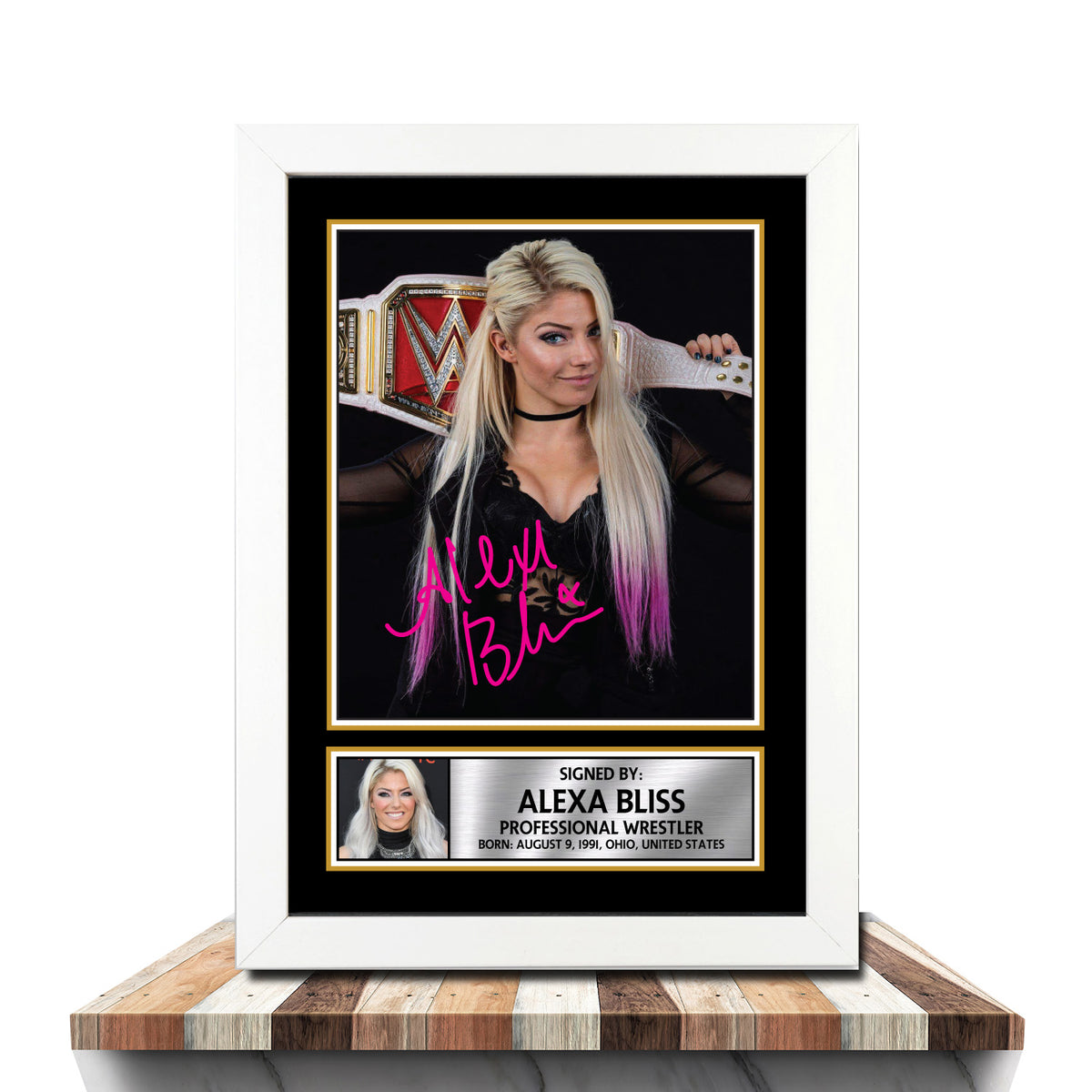 Alexa Bliss M948 Wrestling Printed Signature Poster Print Gift