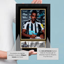 Alexander Isak Signed Autograph Poster Print – Newcastle United & Sweden – Exclusive Press Signing Portrait Football Memorabilia