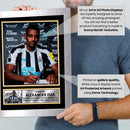 Alexander Isak Signed Autograph Poster Print – Newcastle United & Sweden – Exclusive Press Signing Portrait Football Memorabilia