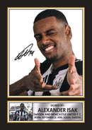 Alexander Isak Signed Autograph Poster Print – Sweden & Newcastle United F.C. – Premium Football Memorabilia Portrait Wall Art