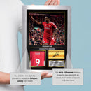 Alexander Isak Printed Signed Poster – Liverpool FC & Sweden Striker Tribute Wall Art with Jersey & Bio Plaque – Premier League Football Memorabilia for Fans & Collectors