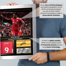 Alexander Isak Printed Signed Poster – Liverpool FC & Sweden Striker Tribute Wall Art with Jersey & Bio Plaque – Premier League Football Memorabilia for Fans & Collectors